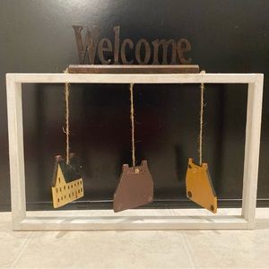 Handmade Wooden Rustic Welcome Sign
